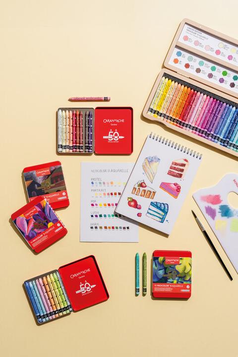 Produktbild Caran d'Ache Neocolor II watersoluble Wax Special Edition in Metallschachtel (Mehrfarbig, 10 x)
