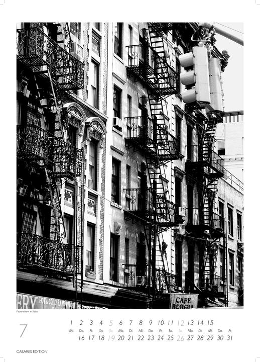 Produktbild New York schwarz-weiss 2026 L 59x42cm (Kein Einband, Deutsch)