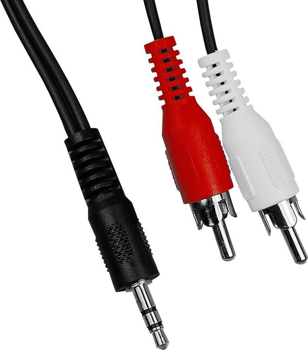 Immagine prodotto Goobay Spina stereo da 3,5 mm > 2 x spina Cinch (1.50 m, Cinch, Connettore da 3,5 mm (AUX))