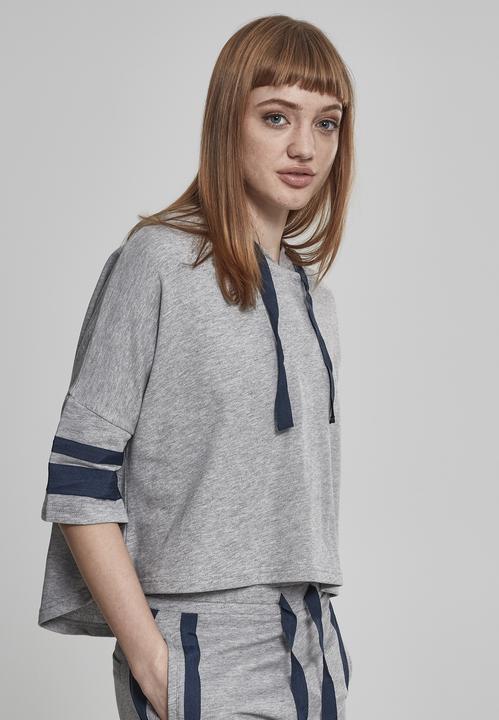 Actual product image Urban Classics Ladies Taped Short Sleeve Hoody (XS)