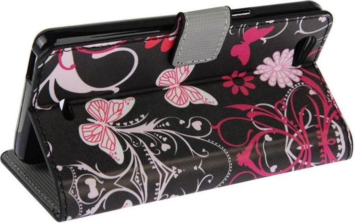 Actual product image König Design Protective cover mobile phone case (flip landscape) for mobile phone Wiko Highway Signs Butterflies (Wiko Highway Signs)