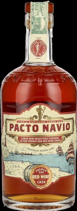 Havana Club Pacto Navio Single Distillery Cuban Rum FRENCH OAK RED WINE Cask by 40% Vol. 0,7l