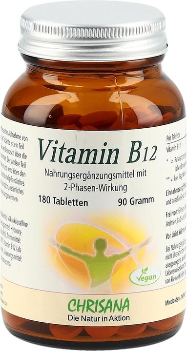 Produktbild Chrisana Vitamin B12 Tablette 500 mcg (180 Stück, Tabletten, 121 g)