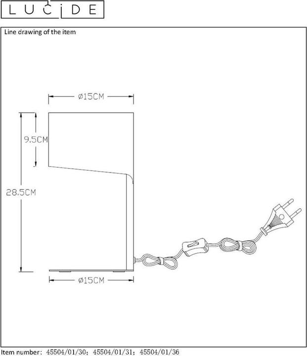 Actual product image Lucide Ke (E14)