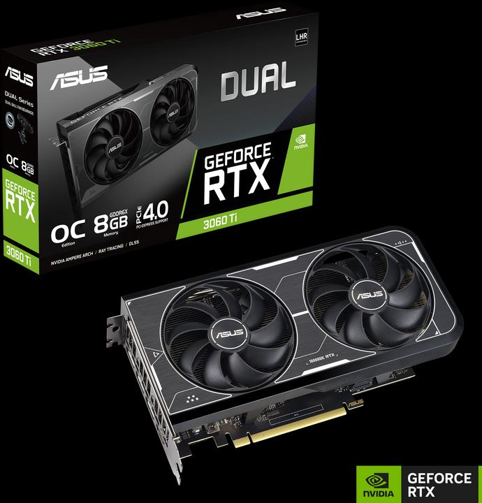 Produktbild ASUS GeForce DUAL RTX 3060 Ti OC EDITION 8GB GDDR6X (8 GB)