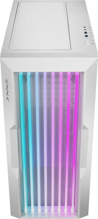 Actual product image Azza Guardian 520WG GAMING Miditower White RGB Glass grille retail (ITX, mATX, ATX)