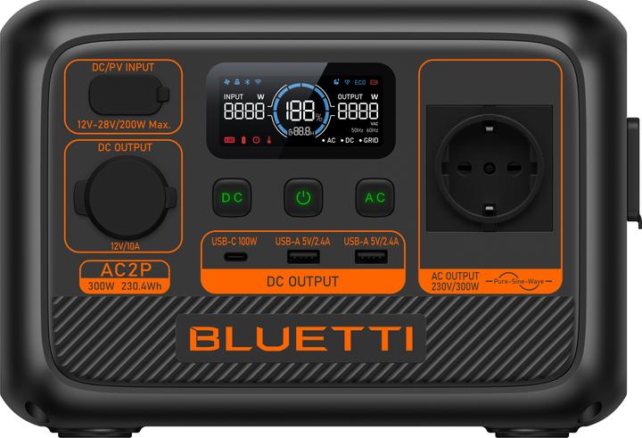 Bluetti AC2P (230.40 Wh, 3.60 kg)