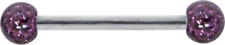 Bijouteria Brustpiercing (Chirurgenstahl 316L, Epoxiharz, Kristall)