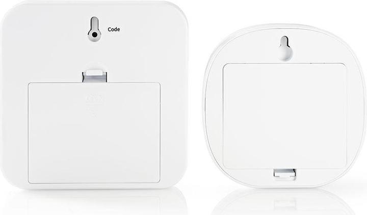 Actual product image Nedis Motion detector alarm - atterie powered - 85 dB - detector range 6 m - white/blue - 2 pcs. (6 m)