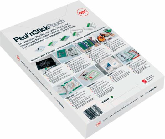 Actual product image GBC PEEL'N STICK POUCH - glossy (A3, 25 Piece, 75 µm)