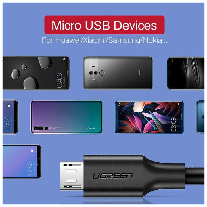 Produktbild Ugreen MicroUSB Lade und USB (1 m, USB 2.0)