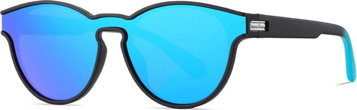 Techsuit - Sunglasses Polarised TR90 (TR7545) - UV Protection - Matte Black / Blue Green