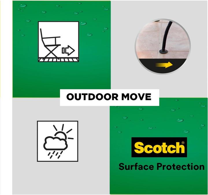 Image du produit Scotch Patins de meubles outdoor (4 pièce(s))