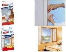 Actual product image tesa Insect screen COMFORT for windows, with Velcro tape, self-adhesive, without drilling (130 x 130 cm)