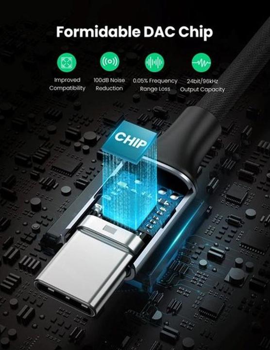 Immagine prodotto Ugreen Adattatore da USB-C a 3.5mm Jack con supporto IPAD Pro e Samsung Note 10 (USB tipo C, Jack da 3.5mm)