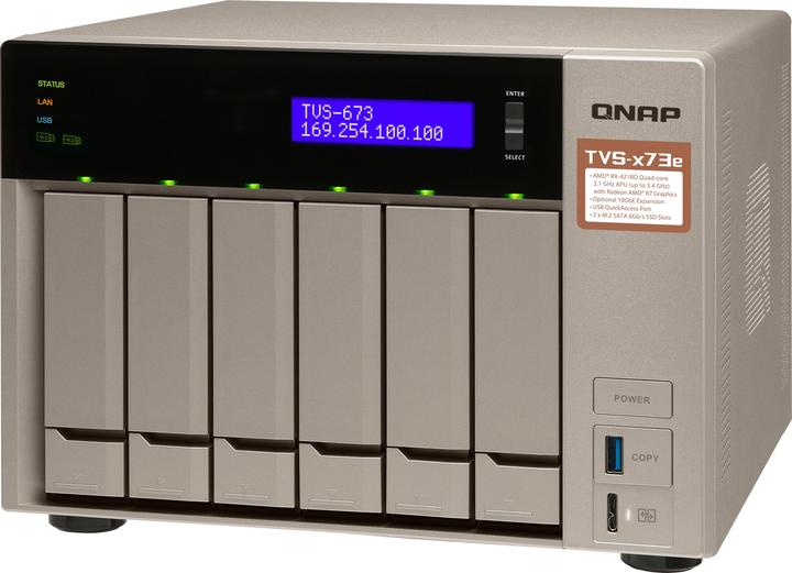 Actual product image QNAP Tvs-673e-4g (0 TB)