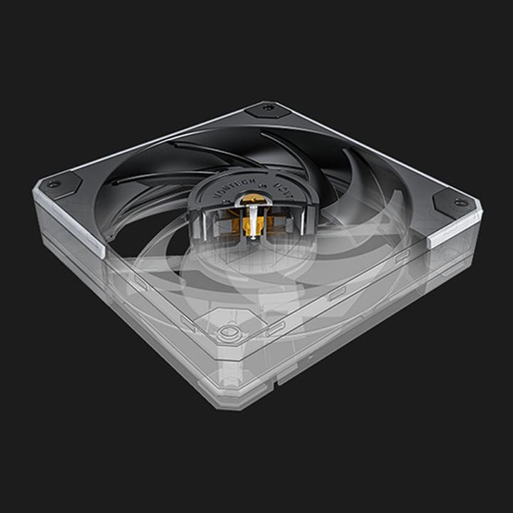 Produktbild Montech Metal120 PWM Lüfter - 120 mm, schwarz (120 mm, 1 x)