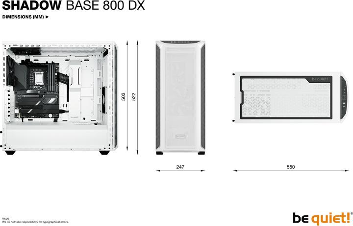 Produktbild be quiet! hadow Base 800 DX (ATX, Mini-ITX, mATX)