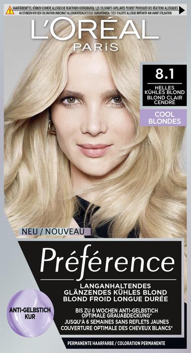 Produktbild L'Oréal Paris Preference Cool Blondes (Blond clair cendré, Helles kühles Blond)