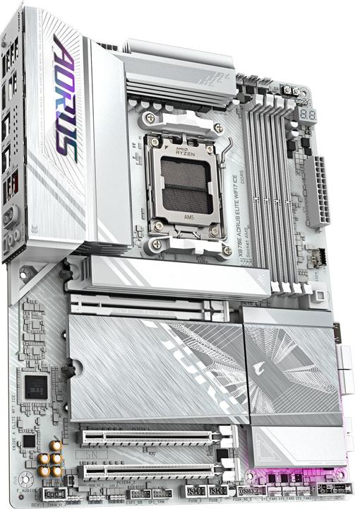 Produktbild Gigabyte X870E AORUS Elite WIFI7 ICE (AM5, AMD X870E, ATX)