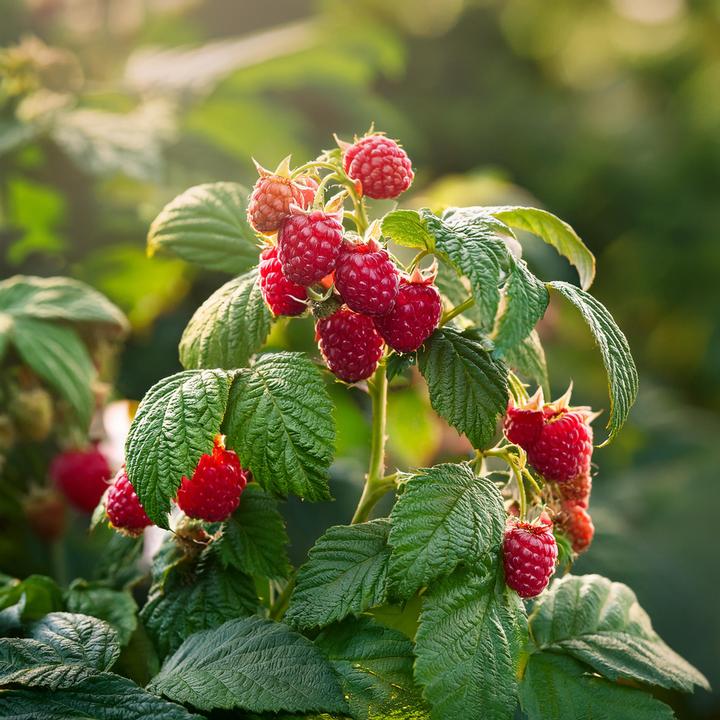 Produktbild Plant in a Box Rubus idaeus Malling Promise - 2er Set Himbeerpflanze (50 cm)