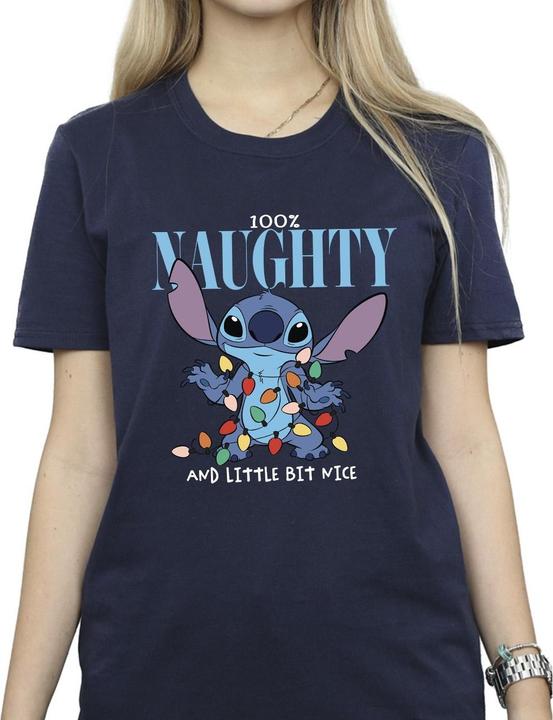 Image du produit Disney - T-shirt LILO & STITCH NAUGHTY & NICE - Femme (4XL)
