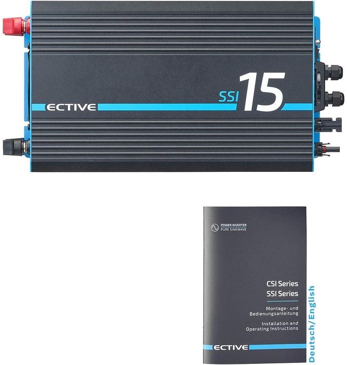 Actual product image Ective Pure sine wave inverter SSI 15 with MPPT charge controller 1500 W