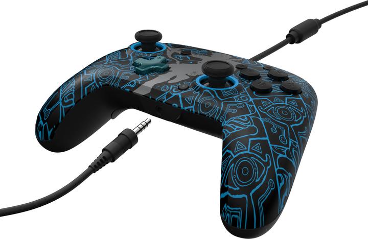 Image du produit PDP Ensemble avec manette REMATCH GLOW et étui de voyage GLOW : Sheikah Shoot, Pour Nintendo Switch, Nin (Switch OLED, Switch)