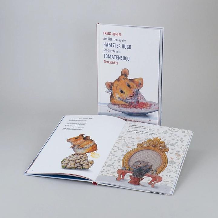 Actual product image Am liebsten ass der Hamster Hugo Spaghetti mit Tomatensugo (German, Franz Hohler, 2018)