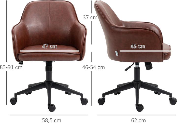 Image du produit Vinsetto Chaise de bureau avec roulettes