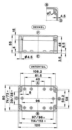 Produktbild Bernstein Standardgehäuse CT 501 - 821 Geh.CT-581