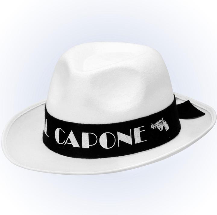 Image du produit Widmann Chapeau blanc de gangster Al Capone en feutre