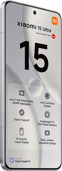 Actual product image Xiaomi 15 Ultra + Electric Scooter 4 Pro Plus CH-Edition Launch Bundle (512 GB, White, 6.73", Dual SIM, 50 Mpx, 5G)