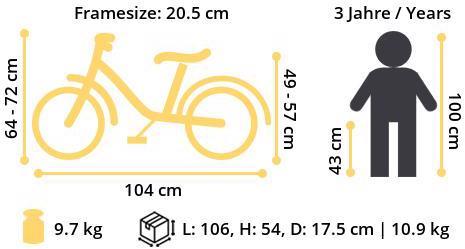 Actual product image Löwenrad City bike (14")
