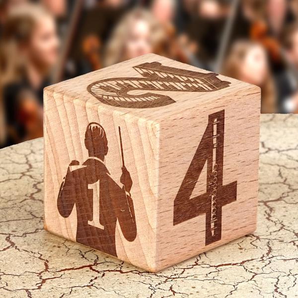Produktbild keepdrum Musikwürfel Klassik Geschenkidee 8cm