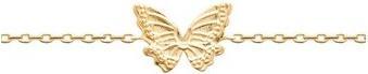 Lara Vergoldetem Messing ARMBAND - 16+2 - SCHMETTERLING (Vergoldet)