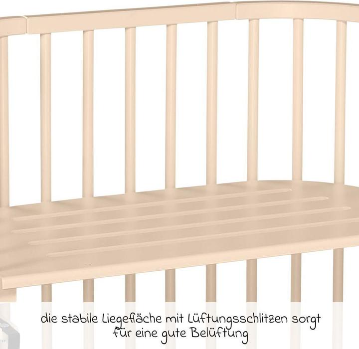 Actual product image Tobi babybay beige lacquered extra ventilated