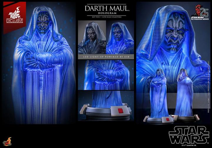 Produktbild Hot Toys Star Wars Episode I Figur 1/6 Darth Maul Hologram Exclusive 30 cm