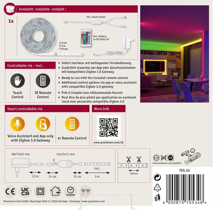 Actual product image Paulmann SimpLED LED Stripe Set (RGB, 500 cm, Indoor)