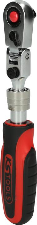 Image du produit KS Tools Cliquet réversible inclinable télescopique 1/4" SlimPOWER, 72 dents, longueur (1/4")