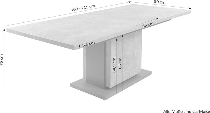 Immagine prodotto ByLiving Britta (160 x 90 x 75 cm)