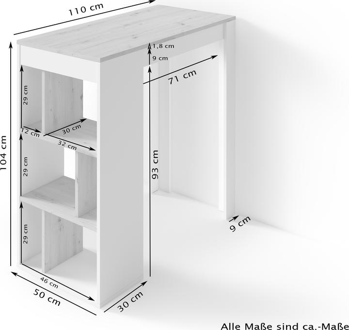 Actual product image ByLiving Moby (110 x 50 x 104 cm)