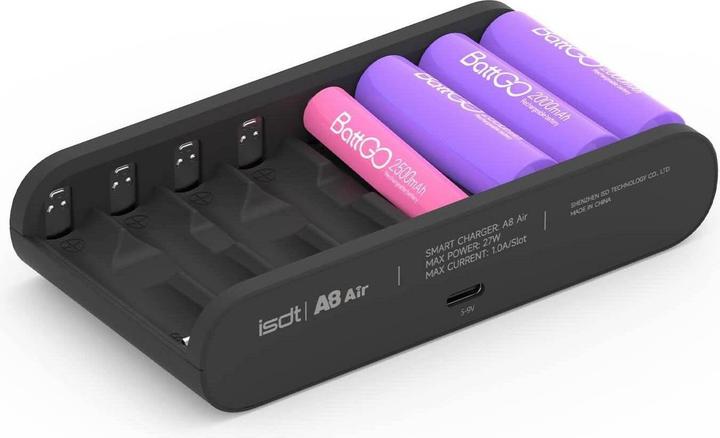 Immagine prodotto Isdt A8 Air (1 pz., AA, HR03, Caricabatterie senza batteria)
