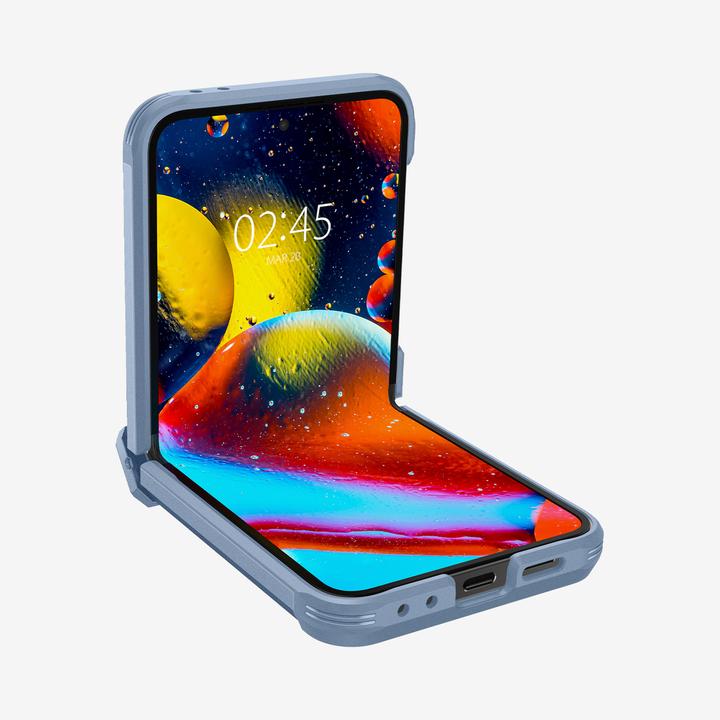 Actual product image Spigen Tough Armor TPU Back Cover Blue Samsung Galaxy Z Flip 6 (Samsung Galaxy Z Flip6)