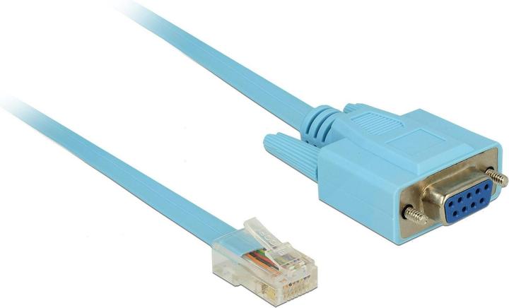 Produktbild Delock RS-232 zu RJ-45 Konsolenkabel (1 m, Flachbandkabel)