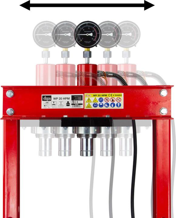 Actual product image Dema Workshop press 20t pneumatic (1130 mm)
