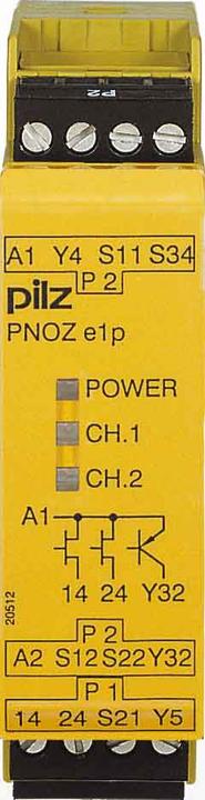 Immagine prodotto Pilz Interruttore di emergenza PNOZ e1.1p 24VDC 2so