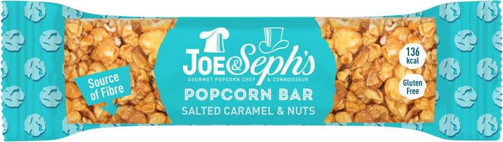 Actual product image Joe & Seph's Popcorn bar salted caramel (27 g)