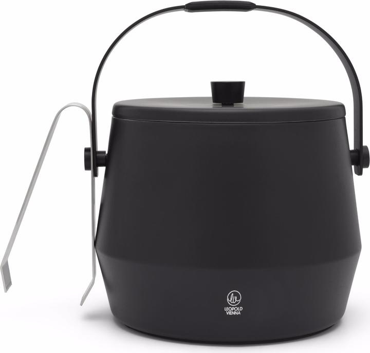 Image du produit Leopold Vienna Seau à glace 1l double paroi.noir mat