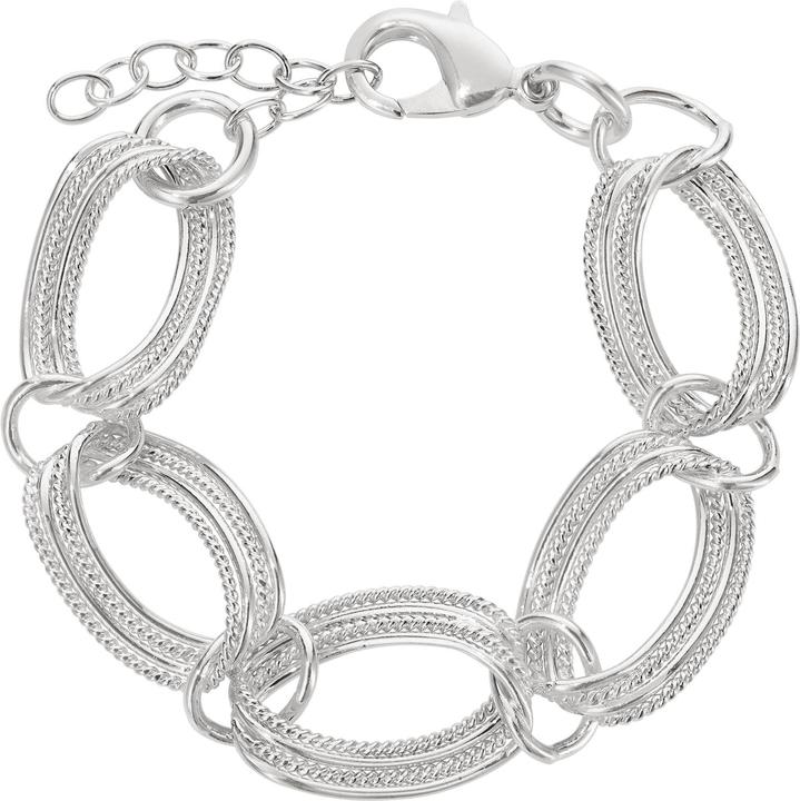 Immagine prodotto Steinkult Bracciale "Ruby" placcato in argento (0.20 cm, Ottone placcato argento sterling)